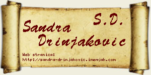 Sandra Drinjaković vizit kartica